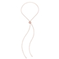 FF Bouquet Silver 925 Rose Gold Plated Long Necklace-